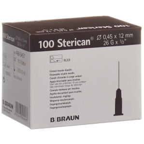 Sterican Nadel 26G 0.45x12mm braun Luer (100 Stk)