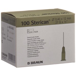 Sterican Nadel 27G 0.40x12mm grau Luer (100 Stk)