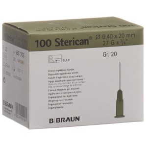 Sterican Nadel 27G 0.40x20mm grau Luer (100 Stk)