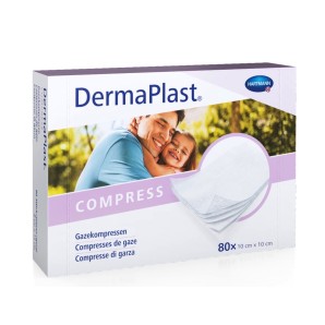 Dermaplast Compress 10x10cm (80 Stk)