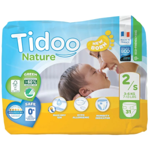 Tidoo Diapers, size 2/S,...