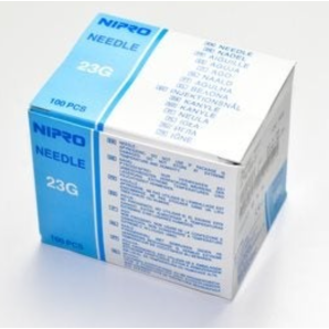 NIPRO Einmalkanülen 0.6x25mm 23Gx1" blau (100 Stk)