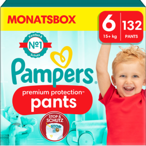 Pampers premium protection Pants Grösse 6 15+kg Monatsbox (132 Stk)