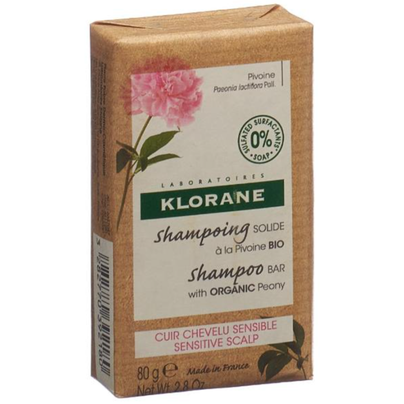 KLORANE Shampoo-Bar Pfingstrose Bio (80g)