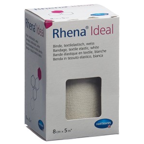 Rhena Ideal Elastische Binde, 8cmx5m, weiss (1 Stk)