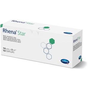 Rhena Star Elastische Binde 10cmx5m hautfarben offen (10 Stk)