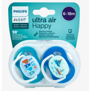 Philips Avent Ultra Air Schnuller Happy 6-18m Mixed (2 Stk)