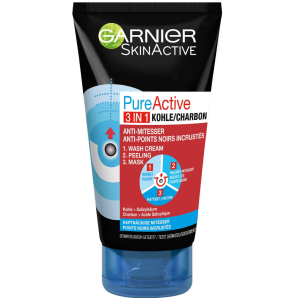 GARNIER PureActive Intensive 3 in 1 Aktivkohle-Maske (150ml)