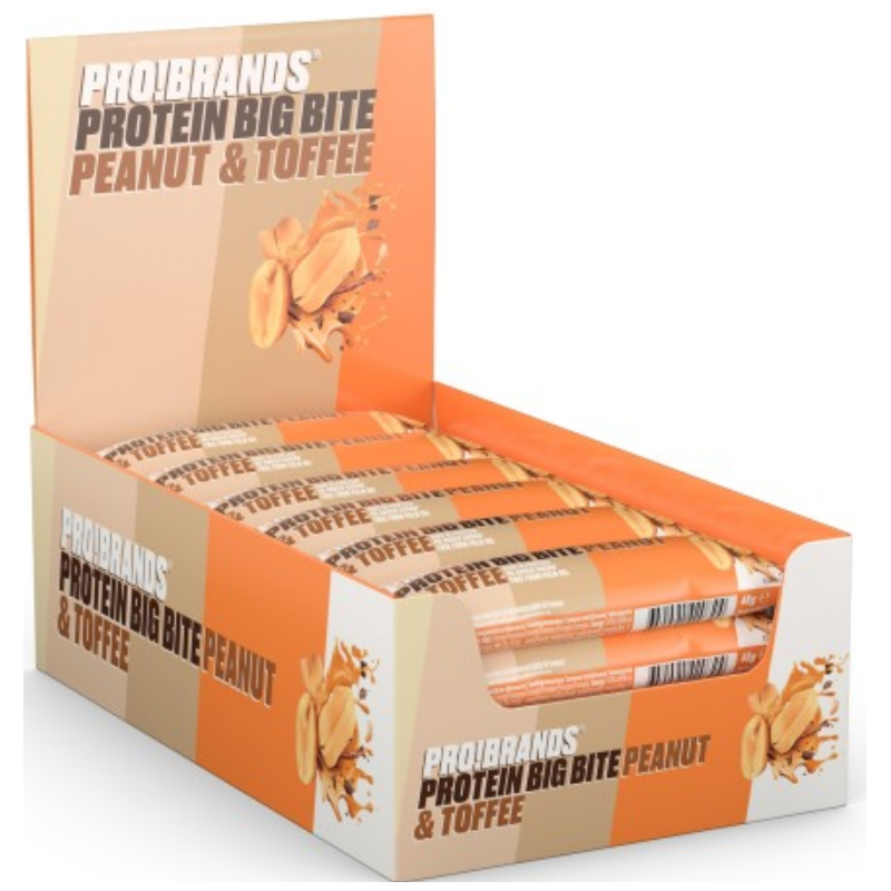 PRO!BRANDS Protein BigBite Peanut & Toffee (24x45g)