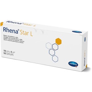 Rhena Star L Elastische Binde, 10cmx5m, weiss (10 Stk)