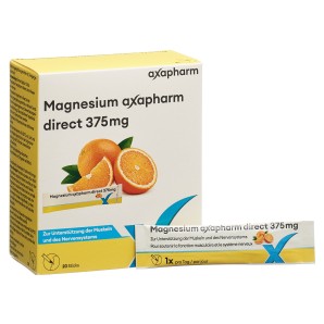 axapharm Magnesium direct Sticks 375mg (20 Stk)