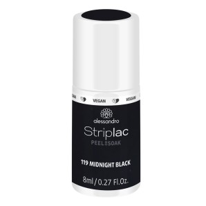 alessandro Striplac Peel or Soak Midnight Black (8ml)