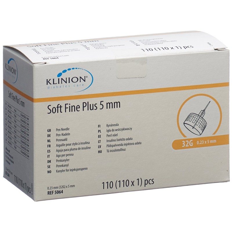 KLINION Soft Fine Plus Pen-Nadel 5mm 32G (110 Stk)