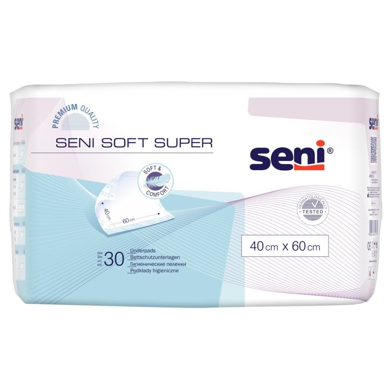 Seni Soft Super Einmal-Bettschutz, 40x60cm (30 Stk)