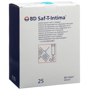 BD Saf-T-Intima 22G, 0.9x19mm mit Y-Anschluss, blau (25 Stk)
