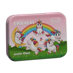 flawa Junior Plast Strips Unicorns Tin Box (20 Stk)