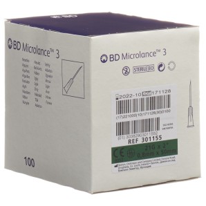 BD Microlance 3 Injektion Kanüle 0.80x50mm grün (100 Stk)