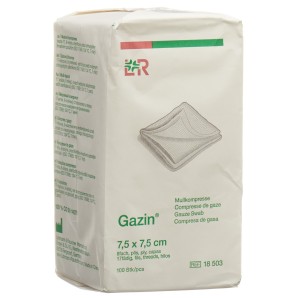 Compresses gaze non stériles GAZIN 16 plis 10x10cm (boîte de 100)