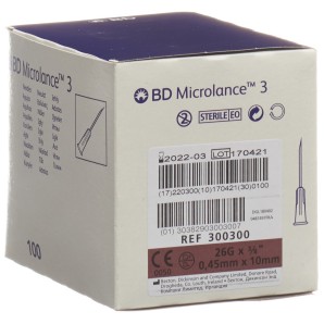 BD Microlance 3 Injektion Kanüle 0.45x10mm braun (100 Stk)