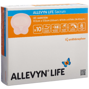 ALLEVYN LIFE Sacrum Silikon-Schaumverband, 17.2x17.5cm (10 Stk)