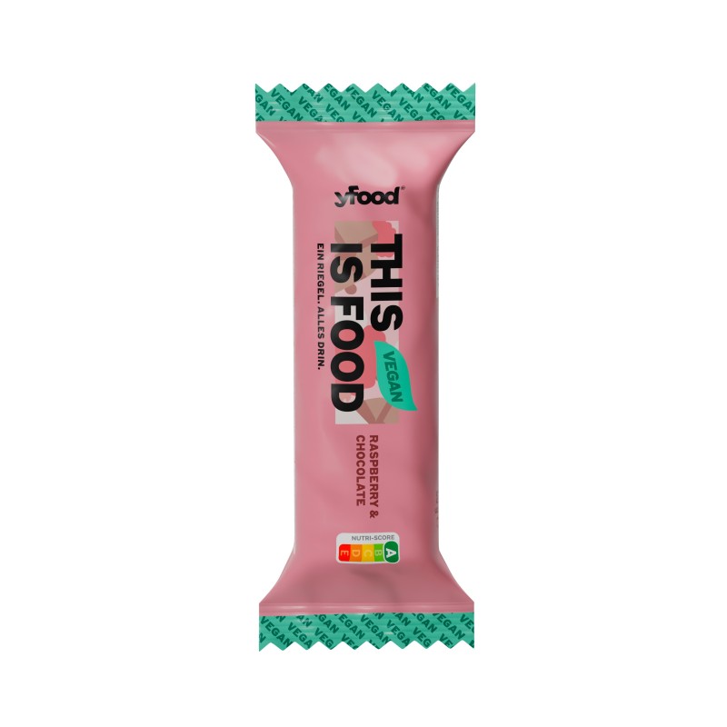 YFood Veganer Protein Riegel Raspberry & Chocolate (60g)