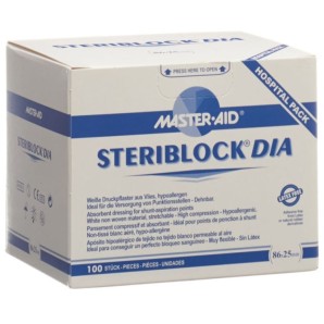 Steriblock Vliespflaster, 86x25mm, steril (100 Stk)