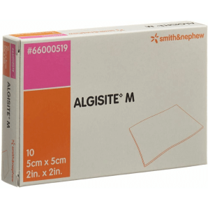 ALGISITE M Alginat Kompressen, 5x5cm (10 Stk)