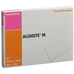 ALGISITE M Alginat Kompressen, 10x10cm (10 Stk)