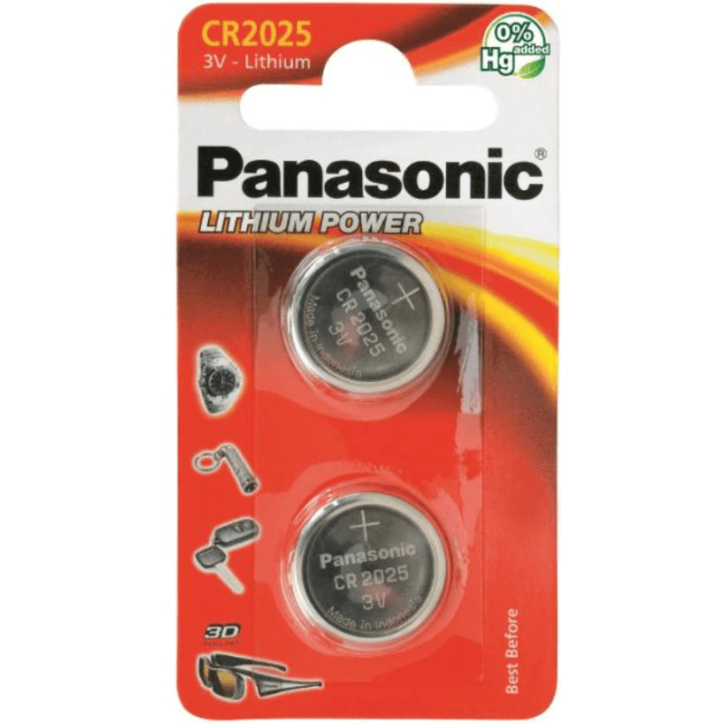 Panasonic Batterien Knopfzelle CR2025 (2 Stk)