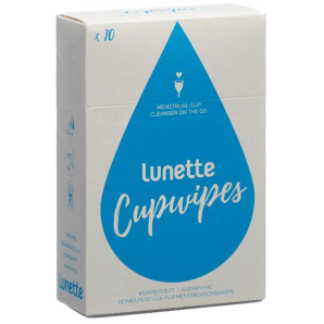 Lunette Cupwipes cleaning...