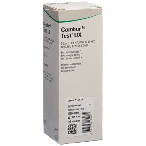 Combur-10 urine test strips...