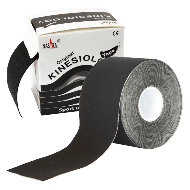 Nasara Kinesio Tape 5cm x 5m, schwarz (1 Stk)