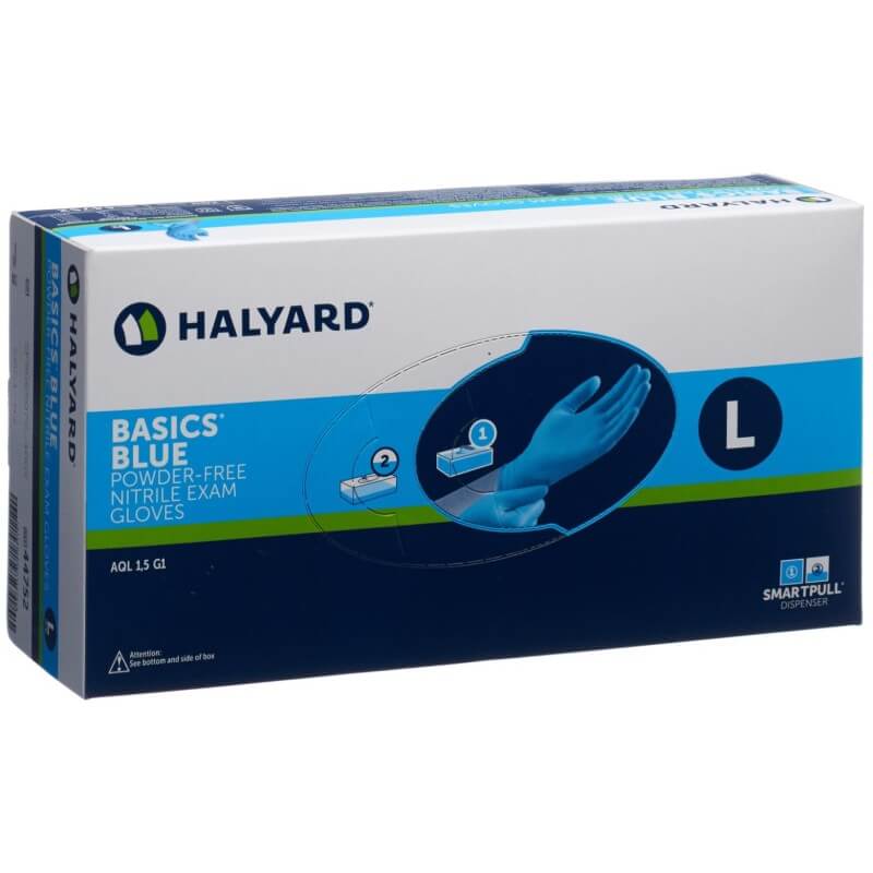 HALYARD Untersuchungshandschuhe L Nitril Basic blau (200 Stk)