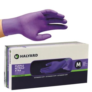HALYARD Untersuchungshandschuhe M Nitril Purple texturiert (100 Stk)