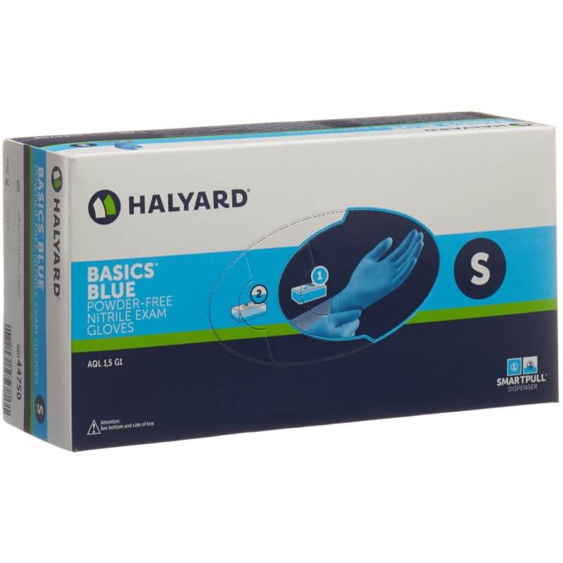 HALYARD Untersuchungshandschuhe S Nitril Basic blau (200 Stk)