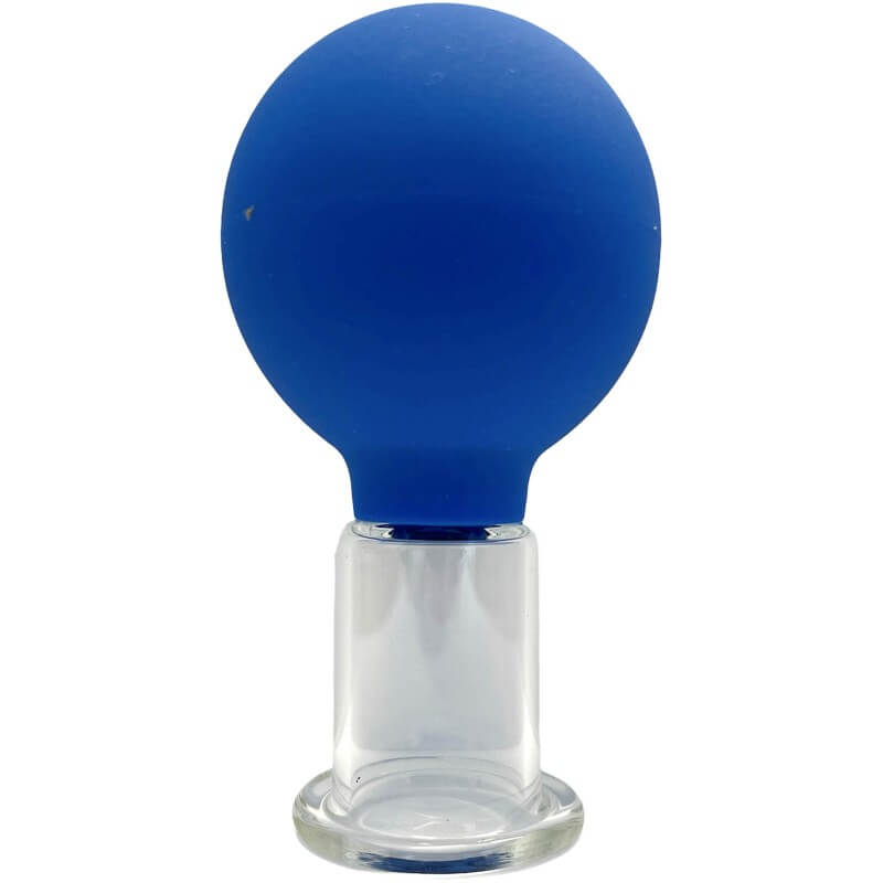 Nine Needles Schröpfglas mit Ball, blau, Ø 1.5cm (1 Stk)
