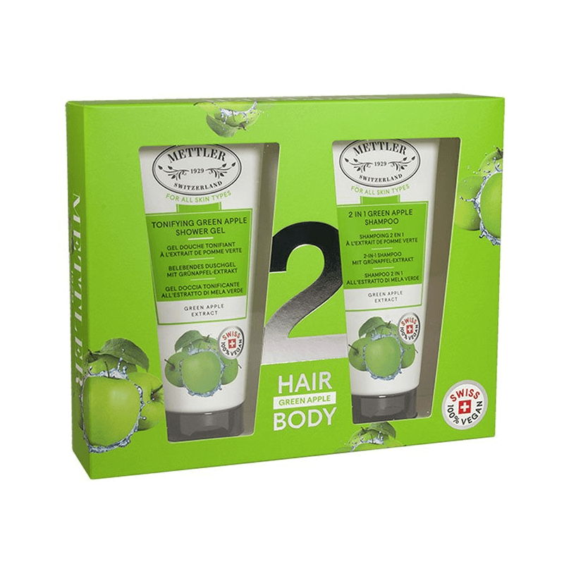 METTLER Haar- und Körperpflegeset grüner Apfel (2x200ml)