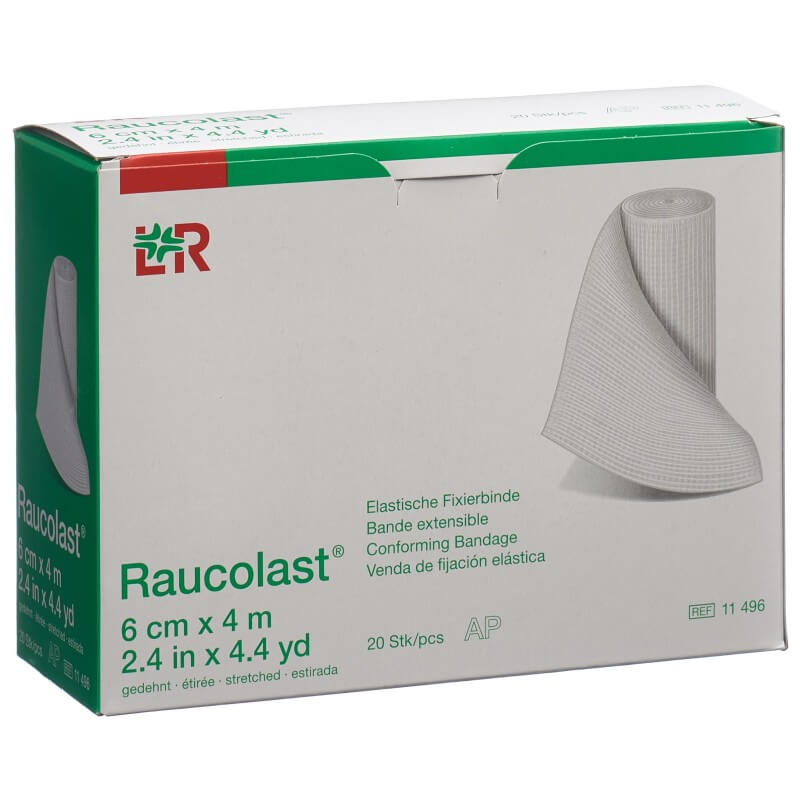 Raucolast elastische Fixierbinde 6cmx4m (20 Stk)