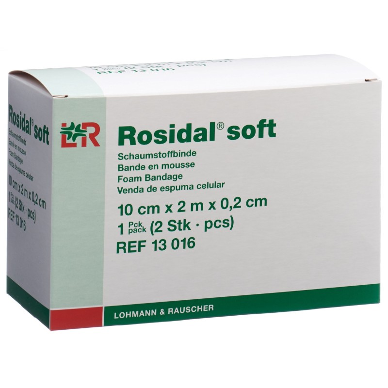 Rosidal soft Schaumstoffbinde 2.0mx10cmx0.2cm (2 Stk)