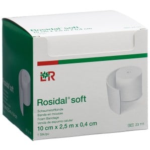 Rosidal soft Schaumstoffbinde 2.5mx10cmx0.4cm (1 Stk)