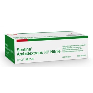 Sentina Ambidextrous M 7-8 Nitrile puderfrei (200 Stk)