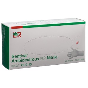 Sentina Ambidextrous XL 9-10 Nitrile puderfrei (180 Stk)