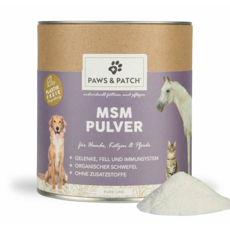 Paws and Patch MSM Pulver Hunde/Katzen/Pferde (400g)