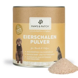 Paws and Patch Eierschalen Pulver Hunde/Katzen (500g)
