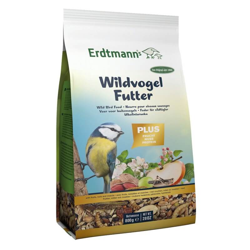 Erdtmann Cibo per uccelli selvatici PLUS (800 g)