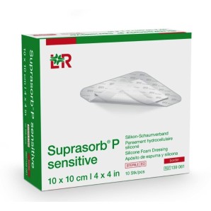 Suprasorb P sensitive border 10x10cm (10 Stk)