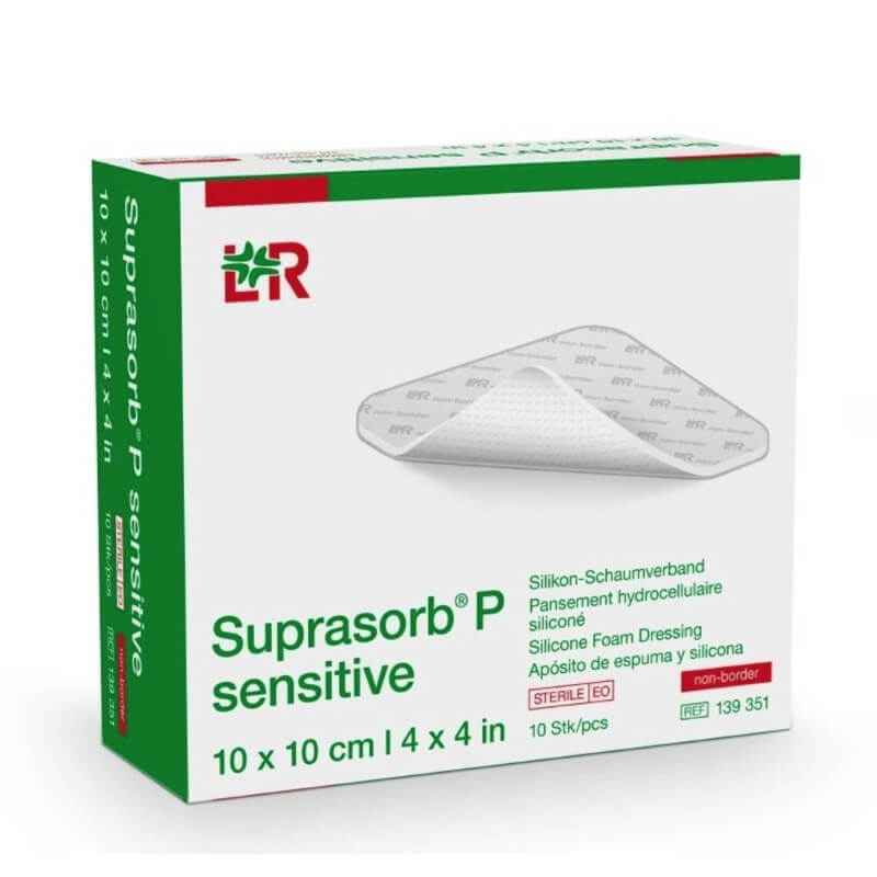 Suprasorb P sensitive non-border 10x10cm (10 Stk)
