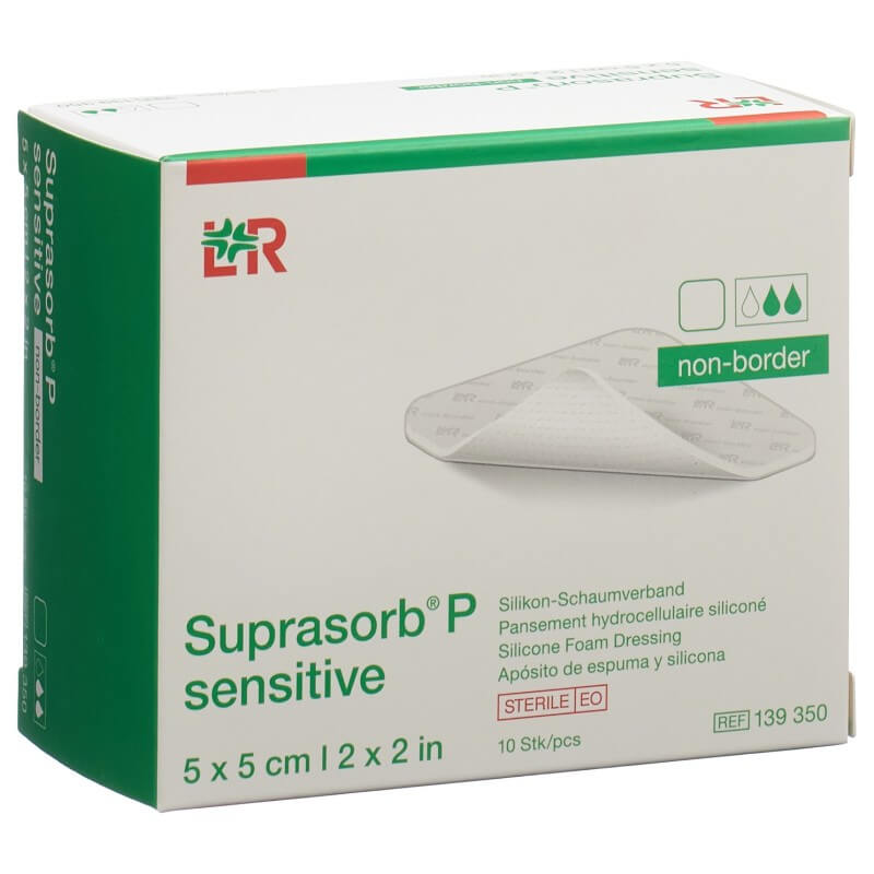 Suprasorb P sensitive non-border 5x5cm (10 Stk)