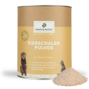 Paws and Patch Eierschalen Pulver Hunde/Katzen (1000g)