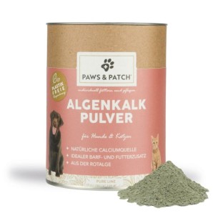 Paws and Patch Algenkalk Pulver Hunde/Katzen (250g)